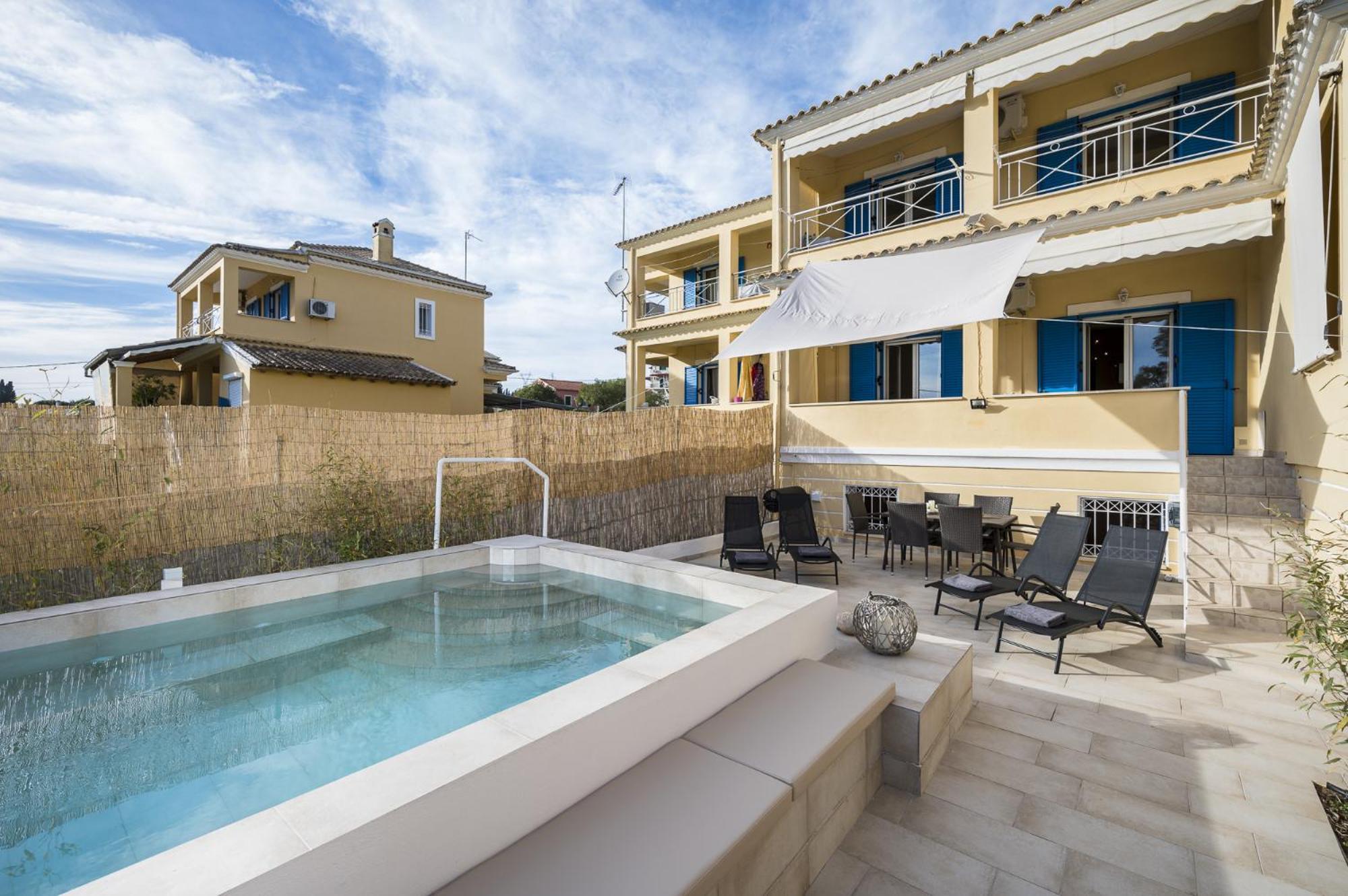 Villa Nina With Private Plunge Pool, 5Km To Corfu Town Extérieur photo