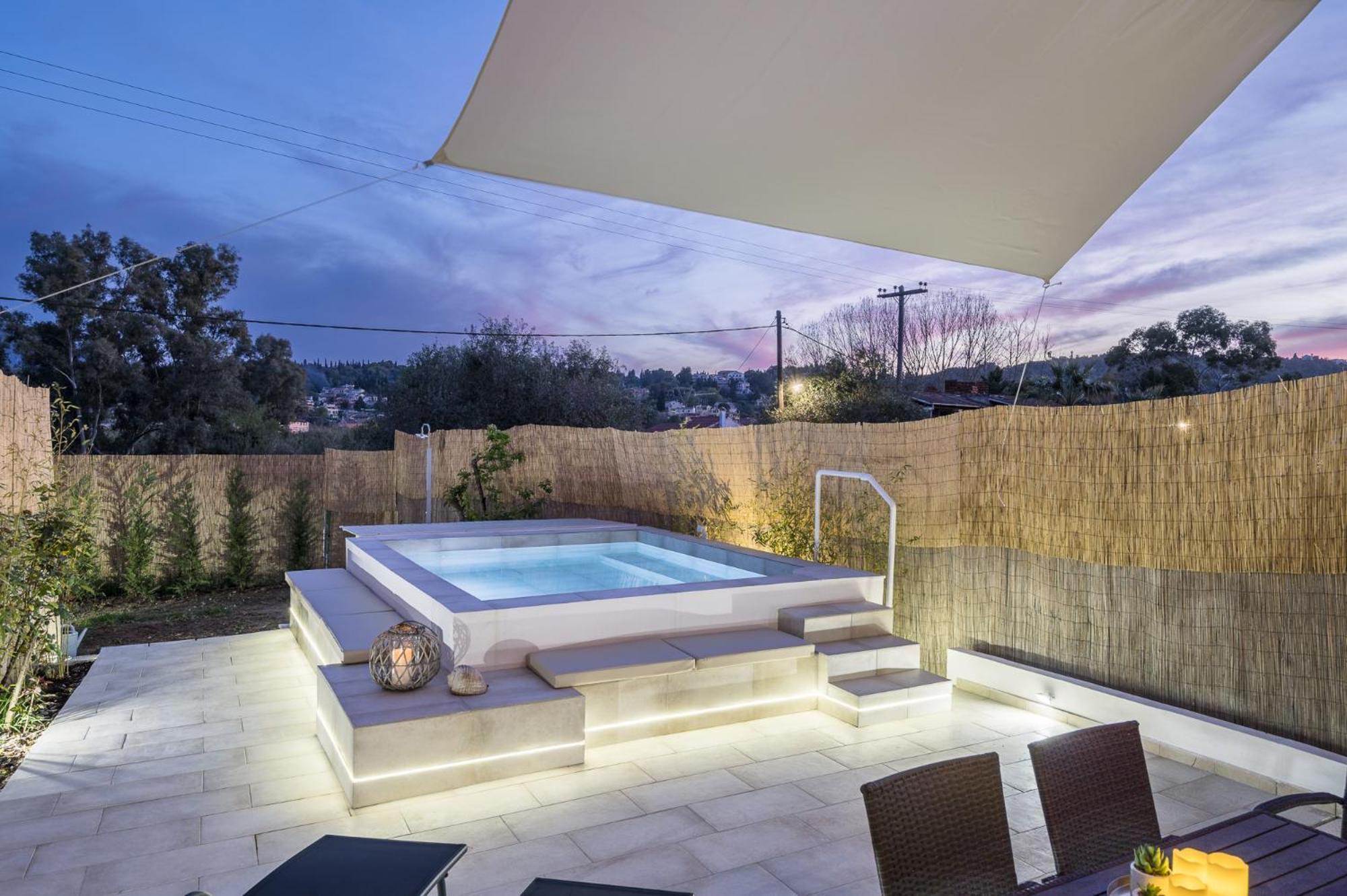 Villa Nina With Private Plunge Pool, 5Km To Corfu Town Extérieur photo